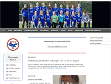 Tablet Screenshot of duwo-frauenfussball.de